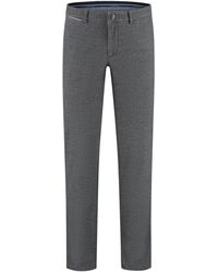 Com4 - Broeken ,Grijs ,Leer Moderne Chino Broeken - Lyst