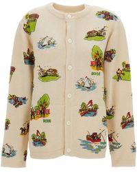 Bode - Beaded Camp Cardigan - Lyst