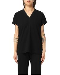 Brunello Cucinelli T-shirts - - Dames - Zwart