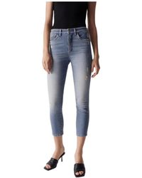 Salsa Jeans - Cropped Jeans - Lyst