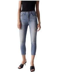 Salsa Jeans - Cropped Jeans - Lyst
