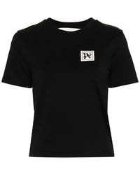 Palm Angels - Schwarz weiß ski club tee - Lyst
