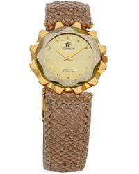 JOWISSA - Accessoires ,Geel ,Leer I.0133.M Horloge - Lyst