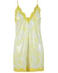 MSGM - Kleedjes ,Geel ,Polyester Damesjurk - Lyst