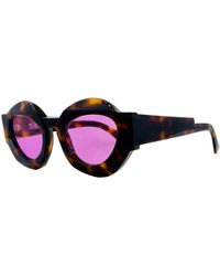 Kuboraum - Einzigartige braun rosa sonnenbrille x22 - Lyst