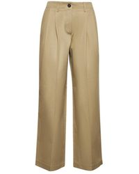TOTEME - Katoenen Wijde Pijp Broek - Lyst