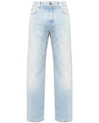 Balmain - Jeans ,Blauw ,Katoen Straight-Leg Jeans - Lyst