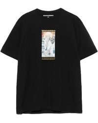 Maharishi - Tops ,Zwart ,Katoen Alaskan Polar Bears Tee - Lyst