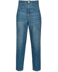 Dames Kleding voor voor Jeans voor 7/8 en cropped jeans Pinko Denim Straight Jeans in het Blauw 
