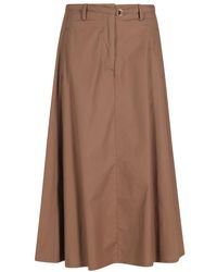 Seventy - Midi-Rok Met Riem - Lyst