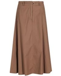 Seventy - Midi-Rok Met Riem - Lyst