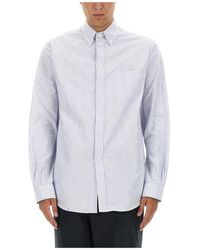 Bally - Overhemden ,Blauw ,Katoen Overhemden - Lyst