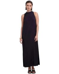 Chie Mihara - Kleedjes ,Blauw ,Satijn Donya Dress - Lyst
