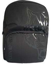 Philipp Plein - Schwarzer Nylon-Rucksack Mit Goldemblem - Lyst