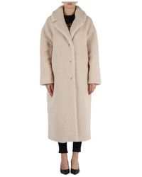 Guess - Jassen ,Polyester Oversized Faux Fur Coat - Lyst