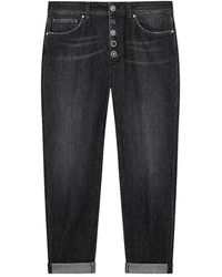 Dondup - Schwarze denim loose fit jeans - Lyst