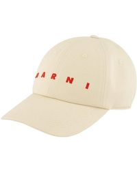 Marni - Cotton Logo Baseball Cap - Lyst