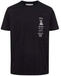 Iceberg - Schwarzes t-shirt mit logo,t-shirt mit logo-print aus baumwolle,graues t-shirt mit logo-print - Lyst