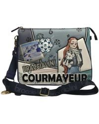Braccialini - Tassen ,Veelkleurig ,Leer Blauwe Eco Leren Schoudertas/ Crossbody Cartoline Courmayeur B23Br 40 B16803 - Lyst