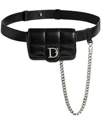 DSquared² - Mini Gürteltasche Aus Gestepptem Nappaleder - Lyst