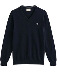 GANT - Round-Neck Knitwear - Lyst