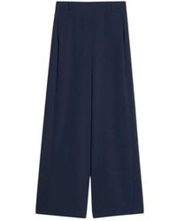 Pennyblack - Broeken ,Blauw ,Polyester Povatta Wijde Broek - Lyst