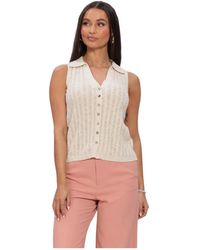 Mos Mosh - Truien & Vesten ,Linnen Mmrinja Marisol Line Knit Top - Lyst