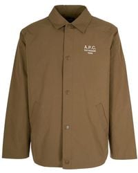 A.P.C. - Jassen ,Bruin ,Katoen Light Jassen - Lyst