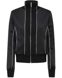 Off-White c/o Virgil Abloh - Hoodies & Sweatvesten ,Zwart ,Katoen Volledige Ritssluiting Techno Fabric Sweatshirt - Lyst