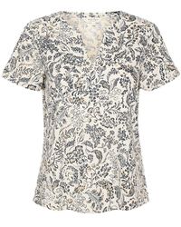 Part Two - Midnight Botanical Foil T-Shirt - Lyst