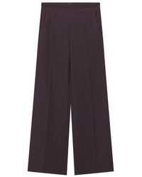 Windsor. - Broeken ,Paars ,Leer Wijde Broek - Lyst