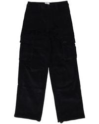 Arte' - Broeken ,Blauw ,Katoen Corduroy Cargo Pants - Lyst