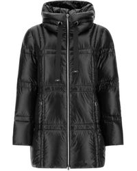 Herno - Jassen ,Zwart ,Nylon A-Shape Jas - Lyst