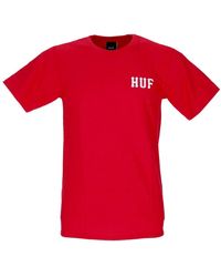 Huf - Klassisches h tee - rot streetwear - Lyst