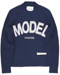 Philippe Model - Truien & Vesten ,Blauw ,Wol Trui - Lyst