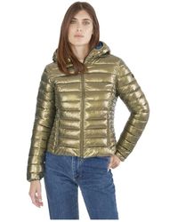 Canadian - Jassen ,Bruin ,Polyester Bruine Winddichte Jas Met Capuchon - Lyst