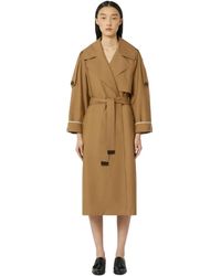 Max Mara - Jassen ,Bruin ,Katoen Mtcutrench Trenchcoat - Lyst