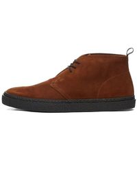 Fred Perry - Hawley Suede Boot Ginger - Lyst