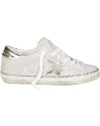 Golden Goose - Suede Upper Laminated Star Sneakers - Lyst
