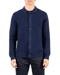 Fay - Truien & Vesten ,Blauw ,Wol Trui Met Lange Mouwen - Lyst