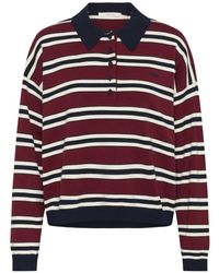 Gestuz - Tops ,Rood ,Gestreepte Polo Pullover Trui - Lyst