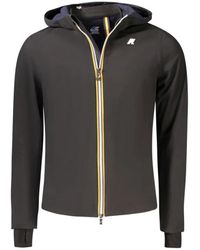K-Way - Schwarze Herrenjacke Mit Fleecefutter - Lyst