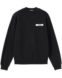 Jacquemus - Hoodies & Sweatvesten ,Zwart ,Katoen Le Sweatshirt Gros Grain - Lyst