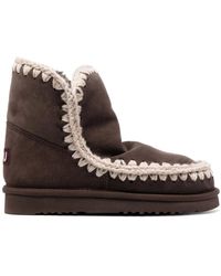 Mou - Braune Eskimo Stil Winterstiefel - Lyst