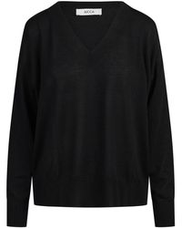 Jucca - V-Hals Gebreid - Lyst