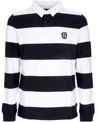 Vans - Herenpolo Met Lange Mouwen Checkerboard Research L/Polo Zwart/Wit - Lyst
