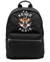 KENZO - Varsity tiger bestickter rucksack schwarz,backpacks - Lyst