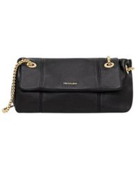 Trussardi - Tassen ,Zwart ,Leer Mini Orbita Schoudertas - Lyst