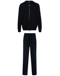 Brioni - Fitness ,Blauw ,Katoen Straight Broeken - Lyst