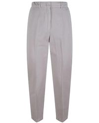 Incotex - Broeken ,Bruin ,Katoen Blauwe Stretch Katoenen Broek - Lyst